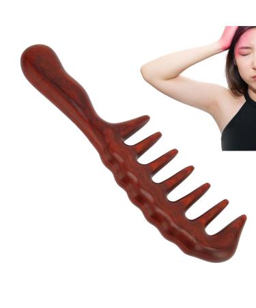 Verdant Touch Sandalwood Massage Combs - Wide Tooth Wooden Hair Comb for Scalp Massage | International Shipping Available - Buy Online on GoSupps.com