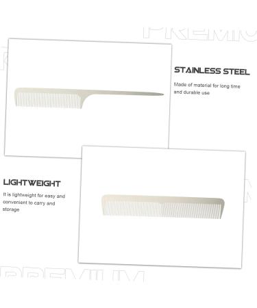 Set of 4 haircut supplies hairdressing hairdressing supplies shaving comb hair cutting accessories hair cutting comb haircut accessories stainless steel headpiece - Buy Online on GoSupps.com