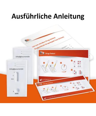 High-Quality Self-Diagnostics Alcohol Test - ETG Quick Test 2 Urine Test Cassettes for Home Use - Accurate Ethylglucuronid Testing - Buy Online on GoSupps.com