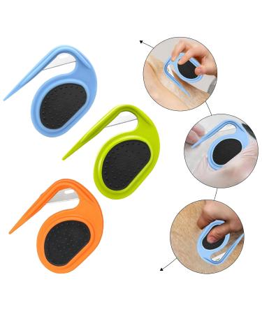 GMXJGZ 3PCS Pet Knot Opener Grooming Knife - Cat Knot Comb Hair Removal Tool & Massage Brush | Blue Green Orange - Buy Online on GoSupps.com