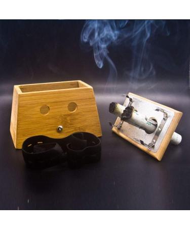 Zhongjiuyuan Bamboo Moxa Box - Moxa Roll Holder for Neck Body & Naval Therapy | Traditional Chinese Acupuncture Tools - Buy Online on GoSupps.com
