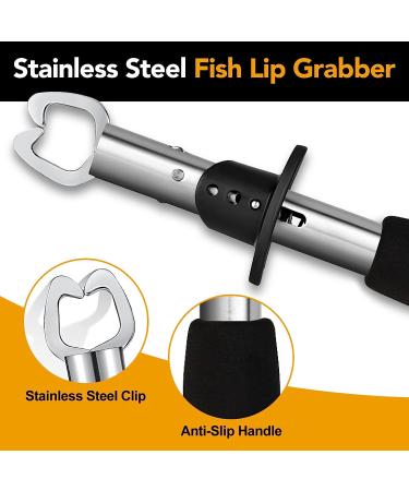 Fishing Pliers Set with Firm Lip Grabber - Stainless Steel, Anti-Corrosion Coating | Multi-Purpose Tool for Fish Control | Includes Sheath Storage | Ideal Fishing Gear and Gift for Men - Buy Online on GoSupps.com