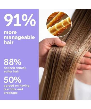 Hair Treatment Serum Capsules for Frizzy & Damaged Hair - Moisturizing No Rinse All Hair Types (40 Capsules - Buy Online on GoSupps.com