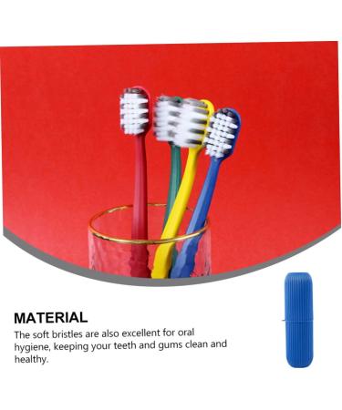 Buy Hapinary Toothbrush Sleeves & Whitening Toothpaste Set | Travel Case & Dental Floss Container | Oral Hygiene for Adults & Kids - Blue - Buy Online on GoSupps.com