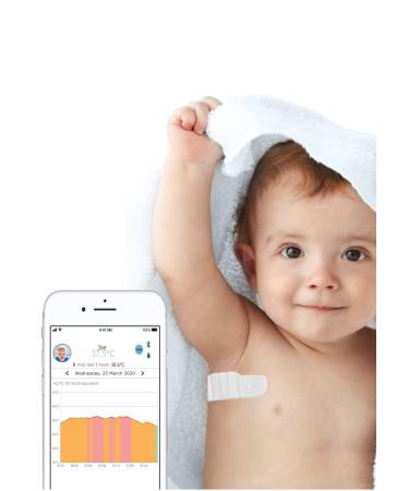 Patch thermometer TUCKY - Medical device - Continuous and remote monitoring of temperature