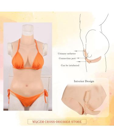 Buy WQCZM Crossdresser Silicone Bodysuit for Male to Female Transformation - C/E Cup Jumpsuit for Cosplay - Realistic Breast Shapes - Color 2 D Cup - Buy Online on GoSupps.com