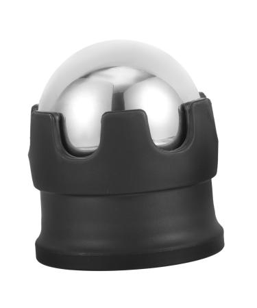 Face massager manual ball circulation promote massage ball roll hockey puck massage roller made of stainless steel muscle creation ball foot scroll wheel metal ball
