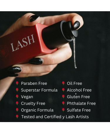 Eyelash Extension Shampoo & Cleanser - Sulfate & Paraben-Free Makeup Remover in Glass Bottle (120ml Rosewater) - Perfect for Home & Salon Use - Buy Online on GoSupps.com