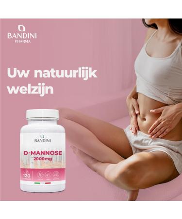 Bandini D Mannose for cystitis 2000 mg pure DMannose per daily high dose for urinary tract support and wellbeing 100 Vegan & GMOfree Manose 120 pure capsules 120 units Confezione da 1 - Buy Online on GoSupps.com
