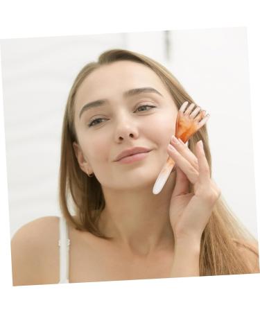 Plafope 2-Piece Scalp Massager Comb Set | Gua Sha Scalp Comb & Head Massage Tool | Wide Tooth Hair Scraper - Pink 16.50x5.00cm - Buy Online on GoSupps.com