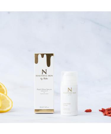 Beautiful Skin Pearl Glow Serum - Serum With Hyaluronic Acid and Vitamins A C & E Face Serum for Women - Face Serum for Women - Helps Skin Elasticity and Wrinkles - Skincare By Nadia - Buy Online on GoSupps.com