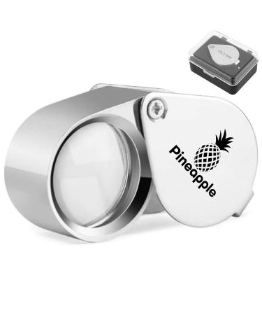 Pineapple 10X Jewelers Loupe Magnifier Pocket Magnifying Glass Jewelry Eye Loop for Jewelers, Gems, Diamonds, Coins, Plants - Buy Online on GoSupps.com
