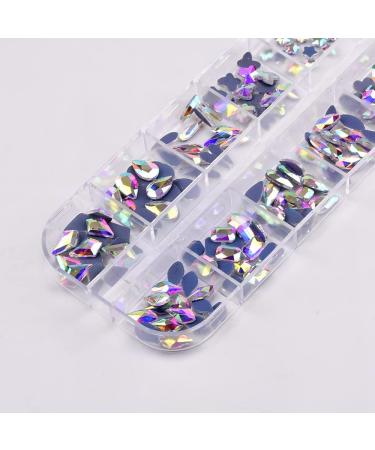 180pcs Mixed Crystals Ab Nail Decoration Glass Rhinestones for Acrylic Nail Art Design - Buy Online on GoSupps.com