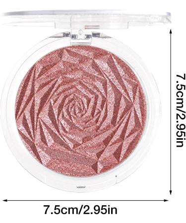 chengfang Rose Diamond Highlighter Blusher Rose Diamond Highlighter Powder Long-Lasting Blusher Palette Smooth Long-Lasting Blusher Natural Glow Finish - Buy Online on GoSupps.com