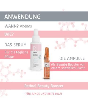 High-Dose Retinol Serum 30ml & 5x1.3ml Ampoules - Reduce Folds by 64% in 3 Months | Skincare Booster for Dark Circles & Instant Effects - Buy Online on GoSupps.com
