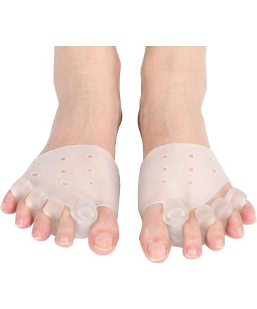 Silicone Toe Separator Corrector 2 Set - Lightweight Transparent Orthotic for Overlapping Toes - Restore Toe Alignment - 116G/4.1Oz - Buy Online on GoSupps.com