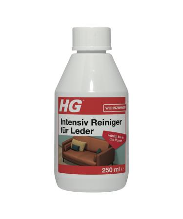 HG intensive cleaner for leather safe and mild deep cleaner for leather & synthetic leather for colored leather leather sofas leather seats jackets & bags - 250ml intensive cleaner