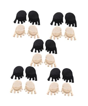 GLEAVI 10 Pairs Full Toe Socks Five Toes Forefoot Pads Shoe Pads for High Heels Metatarsal Foot Pads Foot Cushion Toe Socks for Heels Reusable Metatarsal Pads Nylon Floor Mat Five Fingers