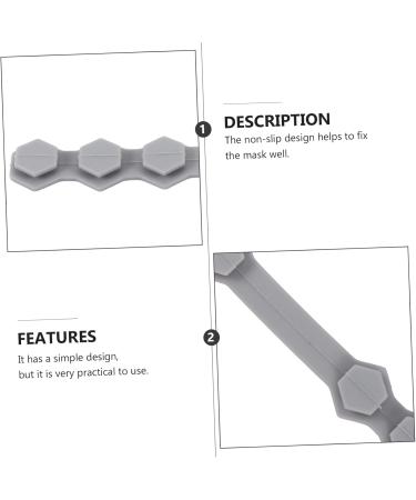 Clispeed 10pc Adjustable Mason Hook Mouthpiece Hanger - Ear Hook Mask Band & Earrings - Gray Clothes Bracket - Anti-Strangulation Ear Protector - Buy Online on GoSupps.com