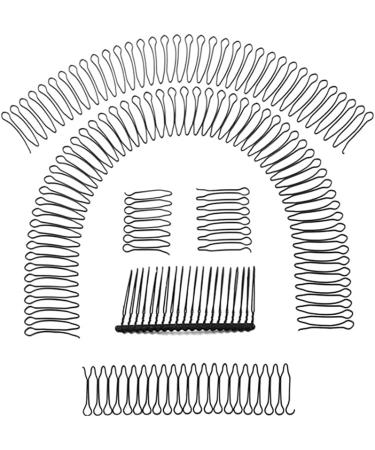 10 Pieces U Shape Hair Finishing Fixer Bobby Pins Mini Bangs Holder Roll Curve Clip Pin Invisible Bang Fringe Hair Comb Clips Insert Comb Hair Comb Styling Tool for Women Girls - Buy Online on GoSupps.com