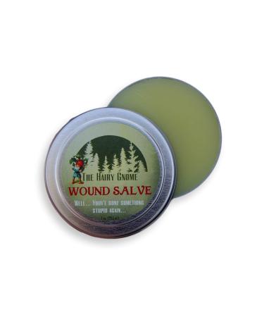 When You've Done Something Stupid.The Hairy GNOME'S Wound Salve is here to Help. for People Who Do Stupid Things Like Getting Hurt. 100% Nautural.Organic.Hand Crafted.Healing Salve.