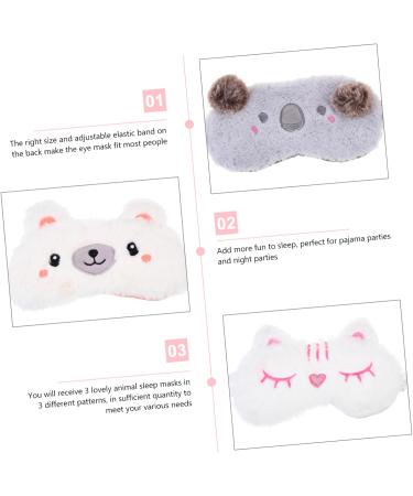 Beaupretty 9 Pcs Plush Eye Mask Set | Faux Silk Sleep Mask Headband & Eye Shade | Perfect for Relaxation and Travel - Buy Online on GoSupps.com