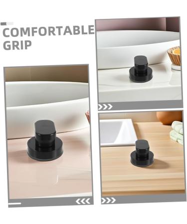 BIUDECO 2 Pieces Black Suction Cup Handle Strong Suction Cup Bathroom Wall Grab Bar Ergonomic Non-Slip for Glass Door Toilet Safety Support - Buy Online on GoSupps.com