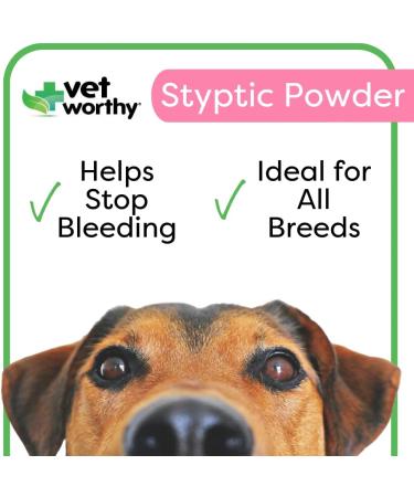 Vet Worthy Styptic Powder for Dogs and Cats - Stop Bleeding Fast! - Buy Online on GoSupps.com