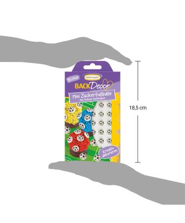 G nthart BackDecor Mini Sugar Footballs - Soccer Party Decoration | 48 Icing Footballs for Events | International Shipping - Buy Online on GoSupps.com