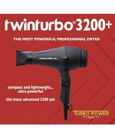 Twin Turbo 3200 324 Hair Dryer Black - Turbo Power for Health and Beauty - Buy Online on GoSupps.com