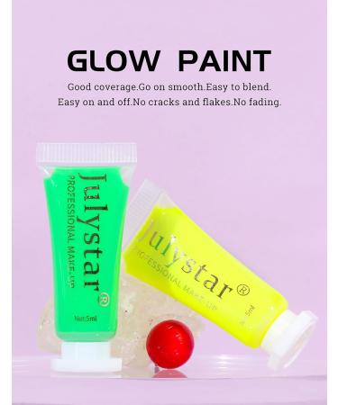 Yellow Face Paint for Kids - Glow in the Dark UV Crayons for Halloween & Parties | Blacklight Makeup Kit (#03 UV Yellow - Buy Online on GoSupps.com