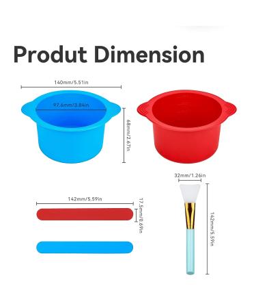 Silicone Wax Warmer Liner 2pcs - Non-Stick Insert for 16oz Electric Waxing Kit with Spatulas & Brushes - Reusable Wax Pot Replacement for Hair Removal - Buy Online on GoSupps.com