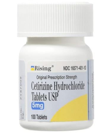 Cetirizine 10 mg Antihistamine Tablets Generic for Zyrtec 24 Hour Allergy Tablets 100 Tablets