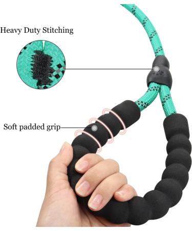 TagME Slip Rope Dog Lead for Large Dogs 1.8m Reflective Slip Leads with Soft Padded Handle 12 Colors Slip-On Nylon Leash for Training/Walking Turquoise L-1/2"x6'(Pack of 1) Turquoise - Buy Online on GoSupps.com