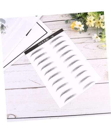 Ipetboom 6 Sheets Pairs Hair- Like Authentic Eyebrows Faux Eyebrow Simulation Eyebrow Sticker 6d Disposable - Buy Online on GoSupps.com