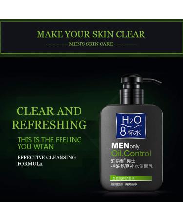 BIOAQUA Men Oil Control Facial Milk Cleanser | Refreshing & Moisturizing Face Care for All Skin Types - International Shipping Available - Buy Online on GoSupps.com