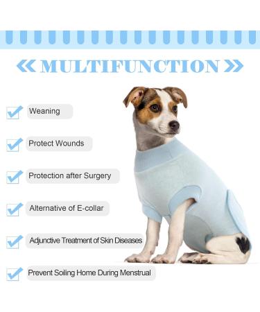 Hjumarayan Dog Body for Post-Op Bitches - Breathable Castration Suit for Small to Large Dogs - Sky Blue - Buy Online on GoSupps.com