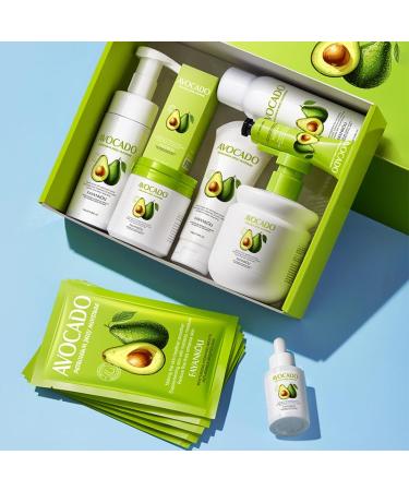 Avocado Skin Care Set | 8-in-1 Kit with Cleanser Face Cream & More | Perfect Birthday & Christmas Gifts for Teen Girls - Buy Online on GoSupps.com