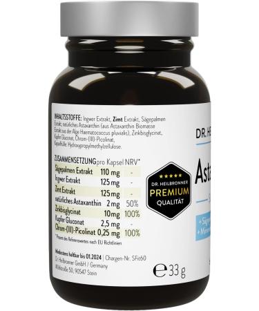 Dr. Heilbronn Astaxanthin Slim & Fit Capsules - Gluten-Free & Lactose-Free Dietary Supplement with Saw Palmetto Ginger & Cinnamon Extract | International Shipping - Buy Online on GoSupps.com