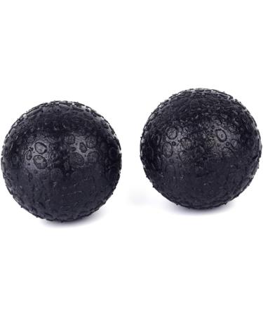Clispeed 2ST Massage Ball Set - Yoga & Back Roller Muscle Massage Device Fascia Ball 10x10cm Black - Perfect for Pain Relief & Recovery - Buy Online on GoSupps.com