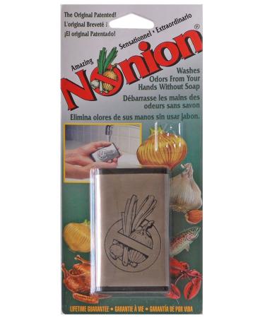 Wonder-Bar Nonion Bar Stainless-Steel Soap - Odor Remover is Great for Removing Onion Smell, Garlic, Fish and other Strong Odors. Environmentally Friendly, Safe and Effective