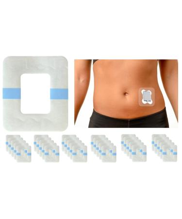 30pk Adhesive Waterproof Over Patches for Tandem Mobi Adhesive Sleeve - Transparent Breathable Long Lasting