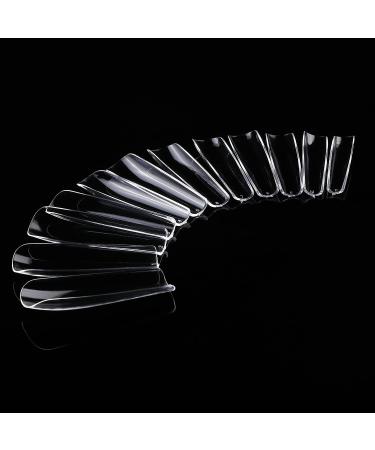 MissSix Extra Long Square Nail Tips - 504 Pcs XXL Clear Press On Nails for Acrylic False Nails - Buy Online on GoSupps.com
