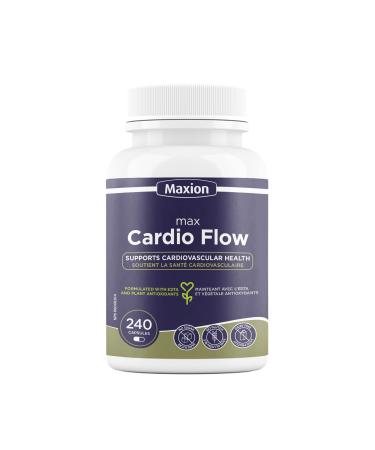 Maxion Cardio Flow for Cardiovascular Health Lower Blood LDL and Cholesterol Levels 240 Capsules (1)