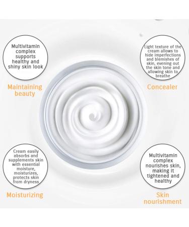 BIOAQUA V7 Toning Light Cream - Multivitamin Oat & Hyaluronic Acid Moisturizer | Lazy Makeup Concealer | 50g - International Shipping Available - Buy Online on GoSupps.com