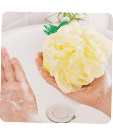 Balacoo 4pcs Large Shower Ball - Two-Color Mesh Bath Sponge Pouf for Ultimate Clean & Relaxation | International Shipping Available - Buy Online on GoSupps.com
