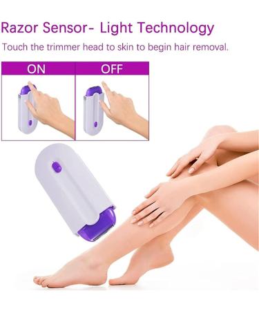 Silky Smooth Hair Eraser - Rechargeable Laser Hair Removal Tool for Women | Painless Epilator for Soft, Silky Skin on Any Body Part - Buy Online on GoSupps.com