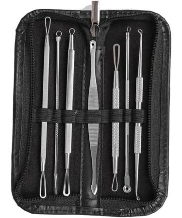 FOMIYES 7pcs Tool Remover Extractor Blemish Kit Pimple Comedone Blackhead - Buy Online on GoSupps.com
