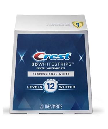 Crest 3D Whitestrips, Professional White, Teeth Whitening Strip Kit, 40 Strips (20 Count Pack)