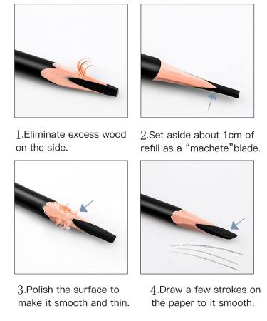 Go Ho 12 PCS Waterproof Eyebrow Pencils - Long-lasting Medium Brown Brow Tint Makeup Pen - Buy Online on GoSupps.com